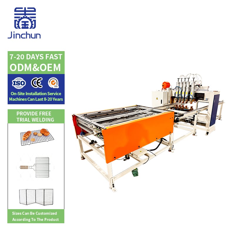 Professional heavy-duty 5-cylinder gantry automatic butt welder for industrial mass production of wire mesh and metal frames