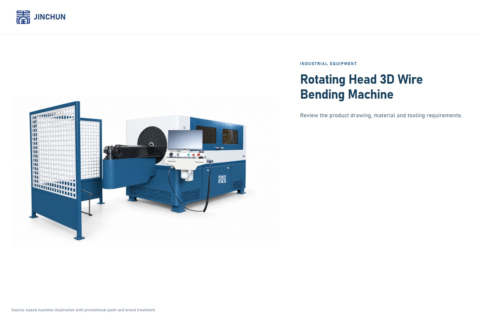 Machine de cintrage de fils 3D à tête rotative JINCHUN | Équipement de cintrage de fils 3D
