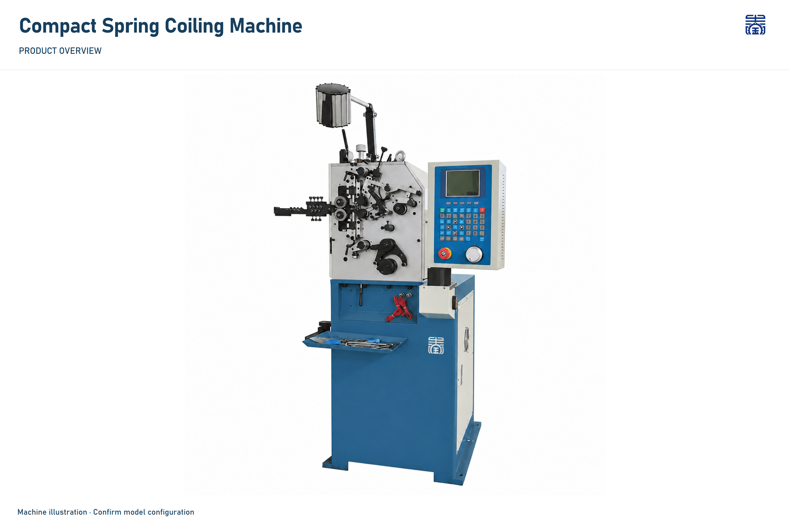 JINCHUN Compact Spring Coiling Machine | Small Compression and Torsion Spring Former