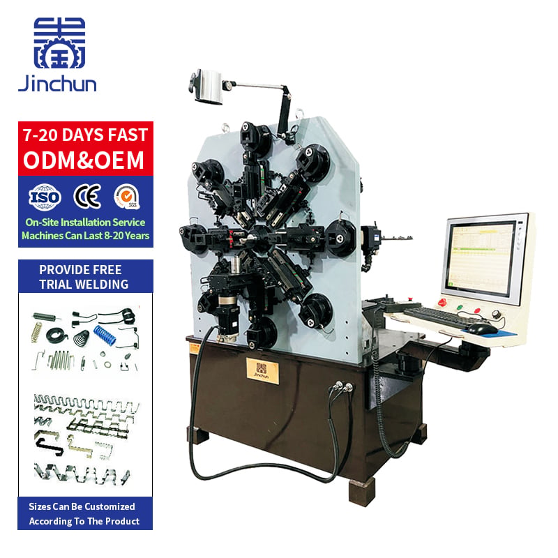 Multi Axis Camless Spring Forming Machine for Complex Springs and Wire Forms