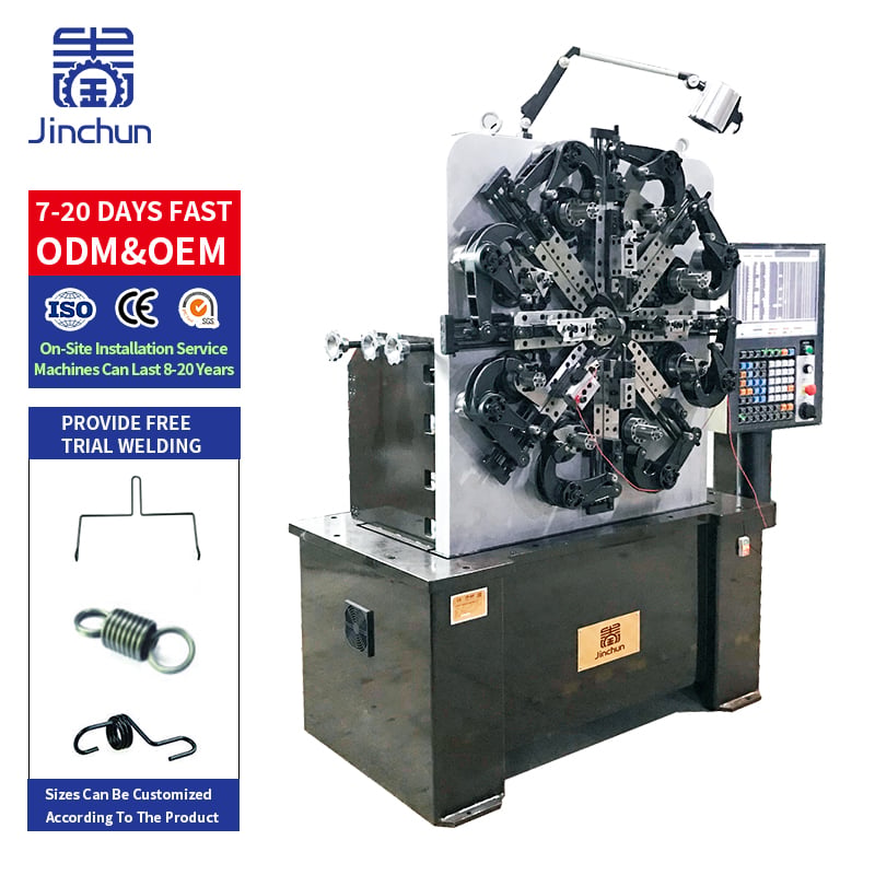 3–4 Axis CNC Versatile Spring Coiling Machine for Flexible Coil Spring Production