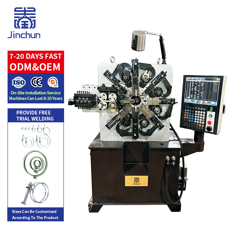 4 Axis 0.8–3 mm CNC Hose Clamp Making Machine for Precision Wire Forming