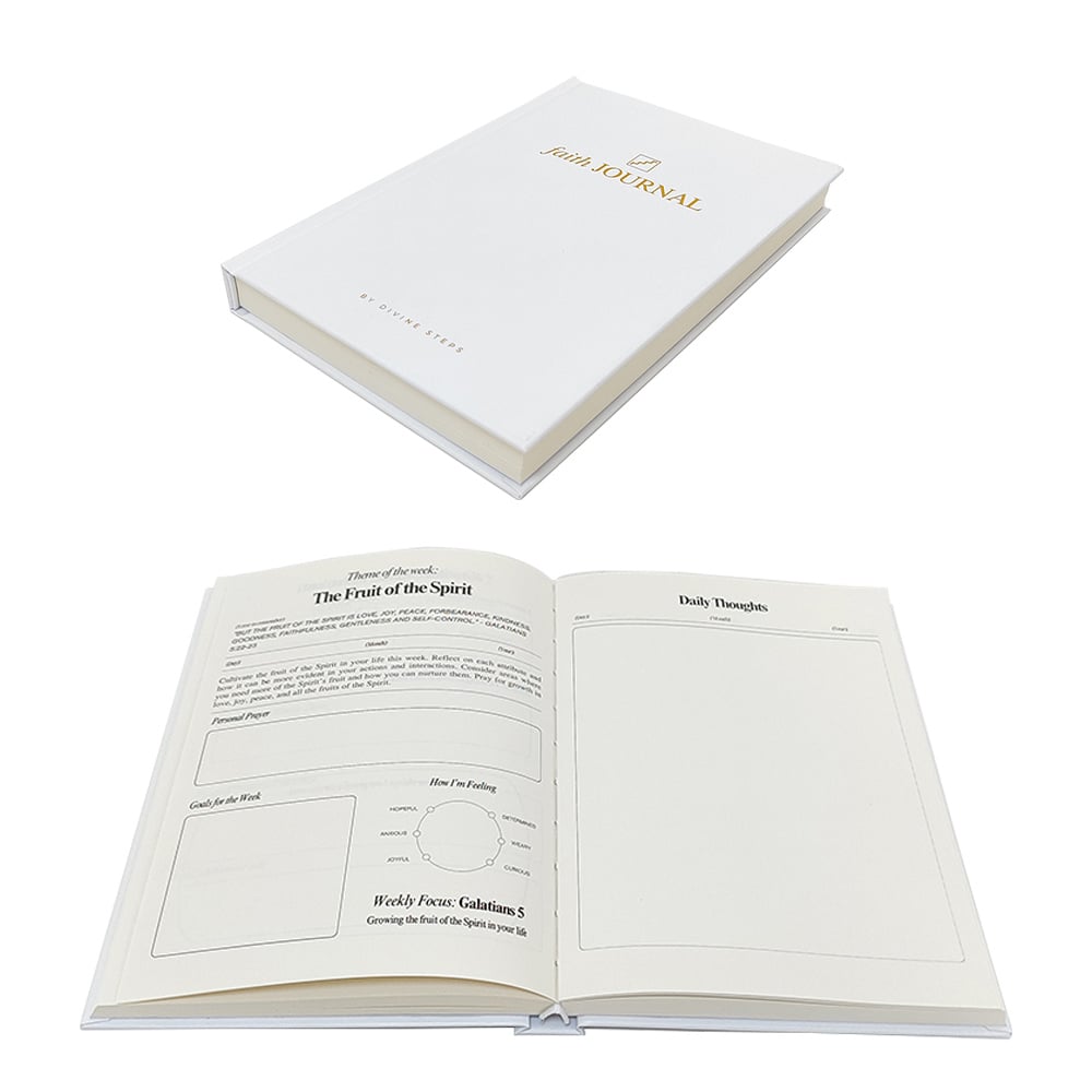 Faith Journal Hardcover, Christian Guided Prayer & Devotional Planner