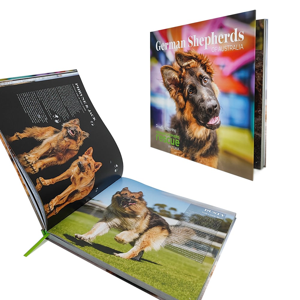 German Shepherds of Australia Photo Book, Hardcover Charity Edition for Dog Lovers