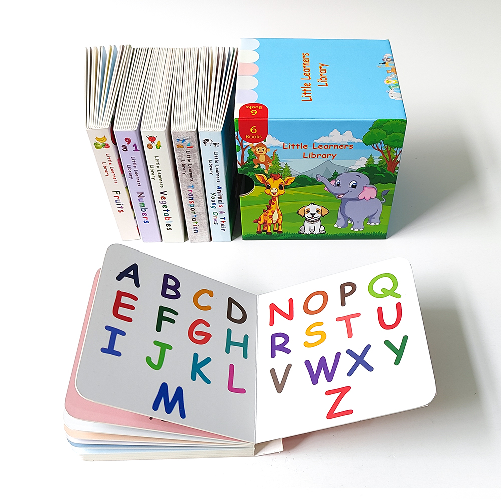 Little Learners Library 6-Book Set, Toddler Educational Board Books