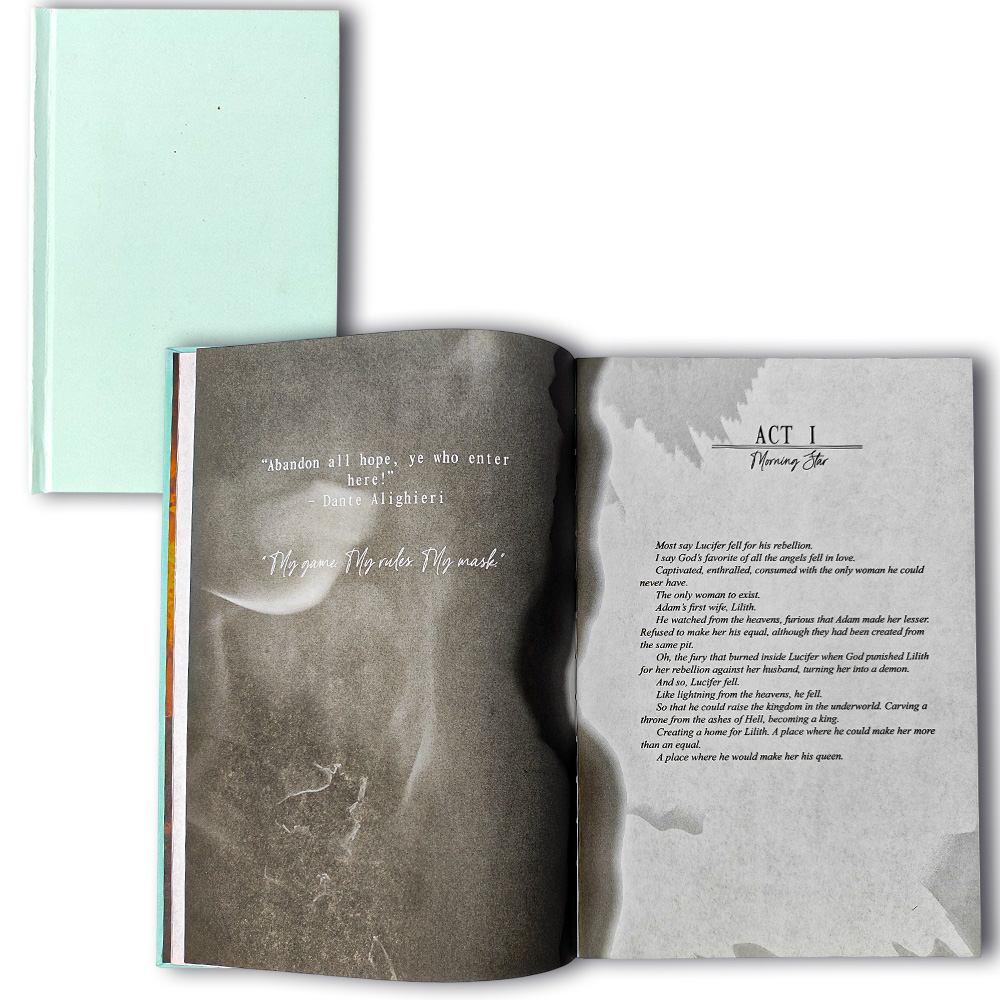 Special Edition Dark Fantasy Hardcover, Theatre Mask Printed Page Edges