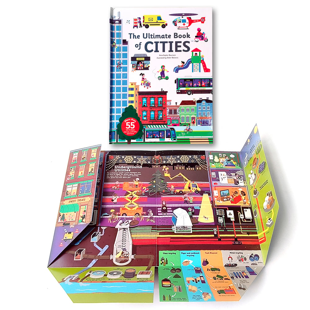 The Ultimate Book of Cities Interactive Pop-Up Hardcover Book for Kids