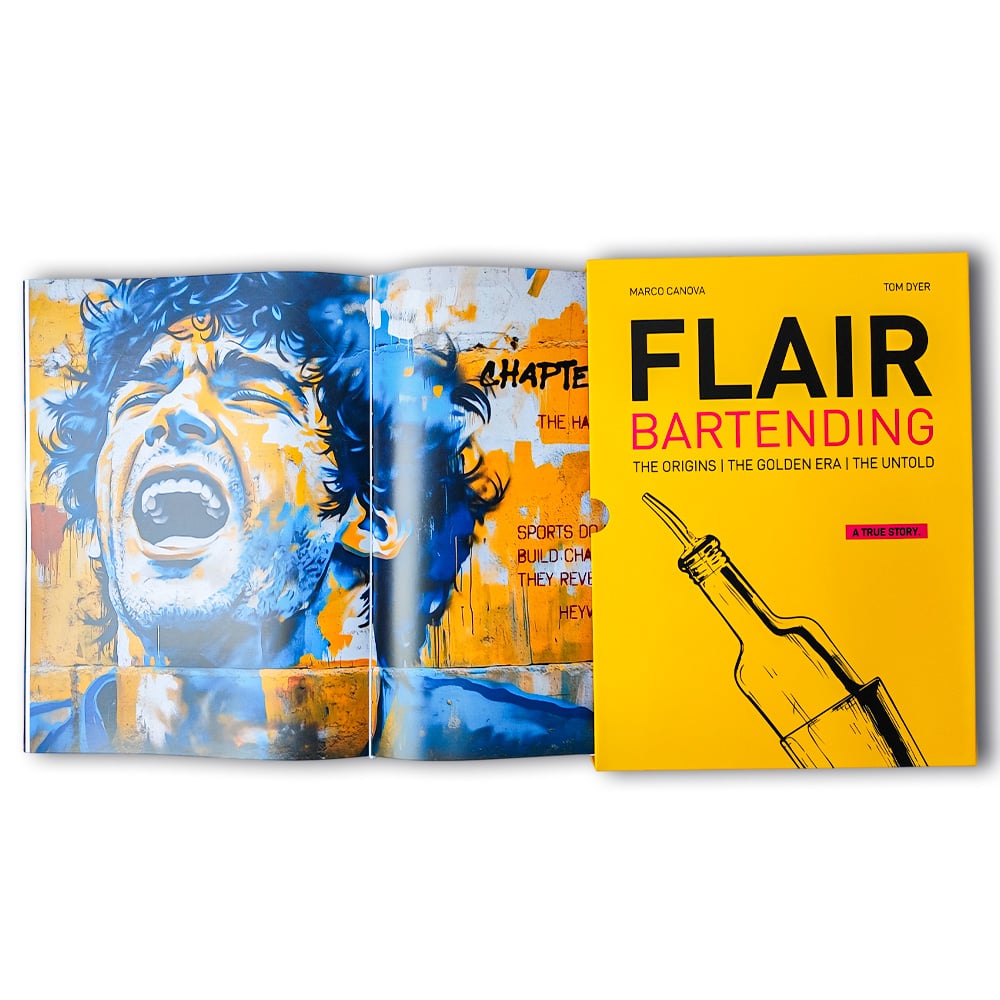 Flair Bartending Hardcover Book Set, Mixology Guide with Exclusive Packaging
