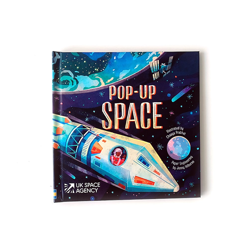 Pop-Up Space Interactive 3D Hardcover Book, Educational Astronomy Storybook for Kids