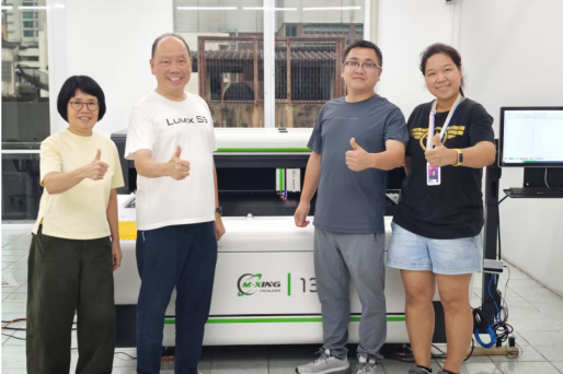 Mingxing Laser Technical Team Visits Thailand Customer, 1325 Maglev CO2 Laser Cutting & Engraving Machine Receives High Praise