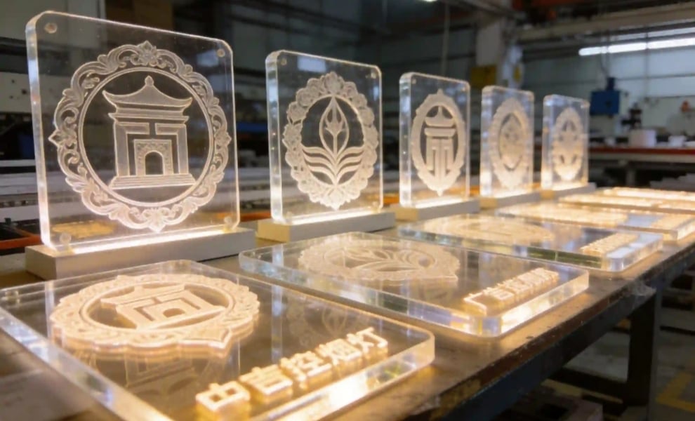 Advertising Industry — High-Efficiency Acrylic Engraving