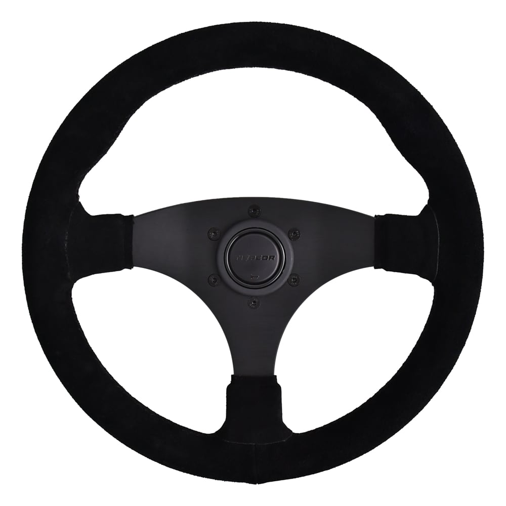 Volant en cuir modifié TIYPEOR, 330 mm / 13 pouces, noir (686-06)