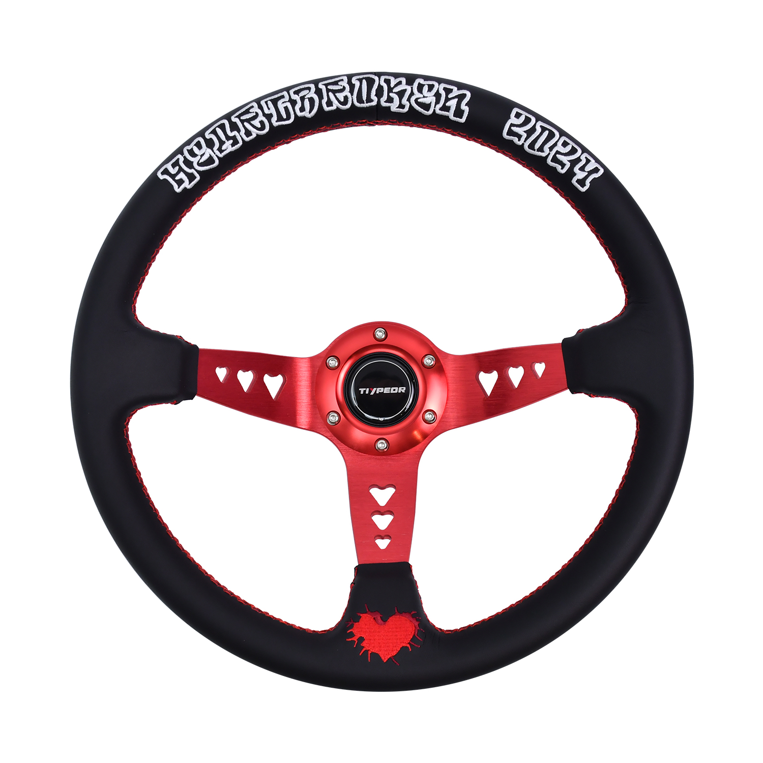 Volant de course modifié TIYPEOR brodé avec cœur Jdm