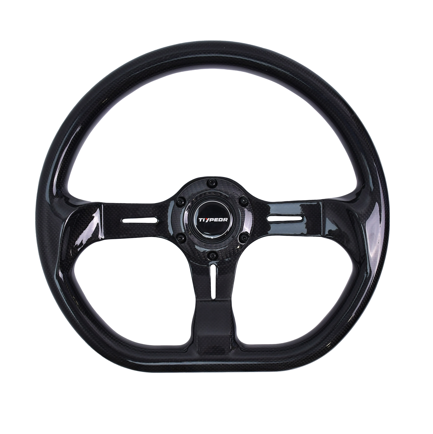 Volant TIYPEOR haute qualité 2025 noir en fibre de carbone 350mm 14 pouces