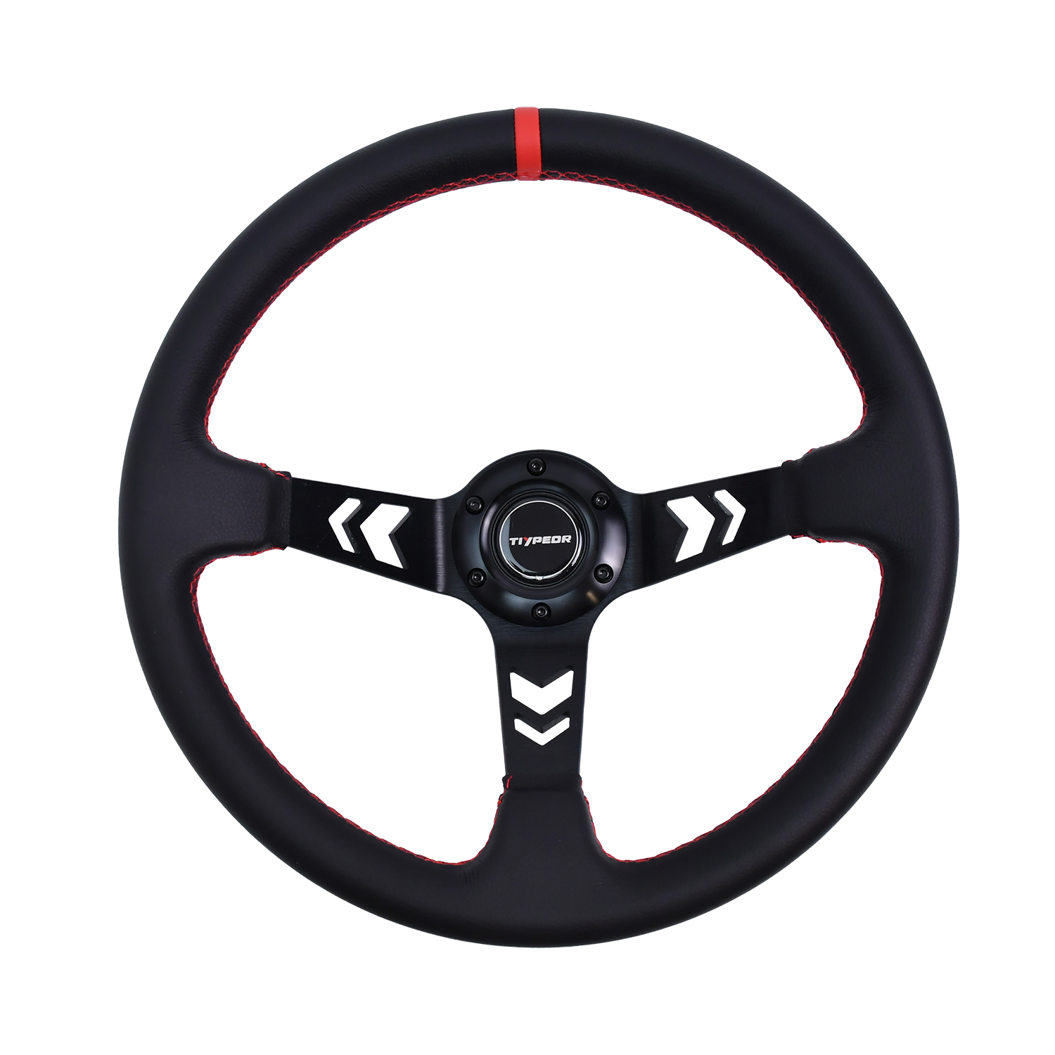 Volant de dérive TIYPEOR en microfibre simili cuir 350mm 14 pouces
