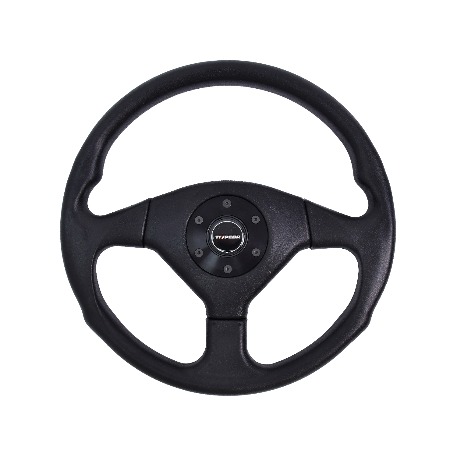 Volant TIYPEOR plat noir de 325 mm (12,8 pouces), forme D, pour dérive