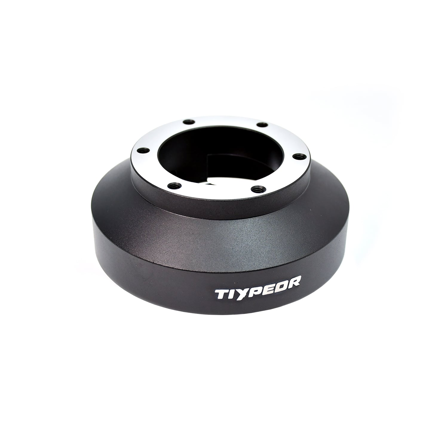 TIYPEOR Base de volant en aluminium noir 131H