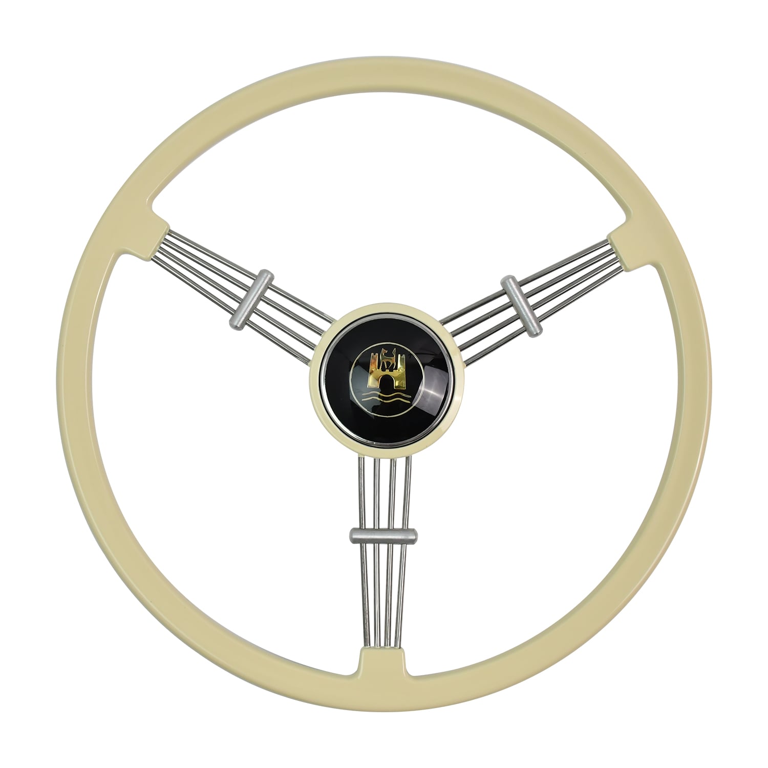 Volant classique vintage TIYPEOR ABS de style banjo 395 mm/15,16 pouces pour Porsche 356 a B C PreA Pièces 1950-1966