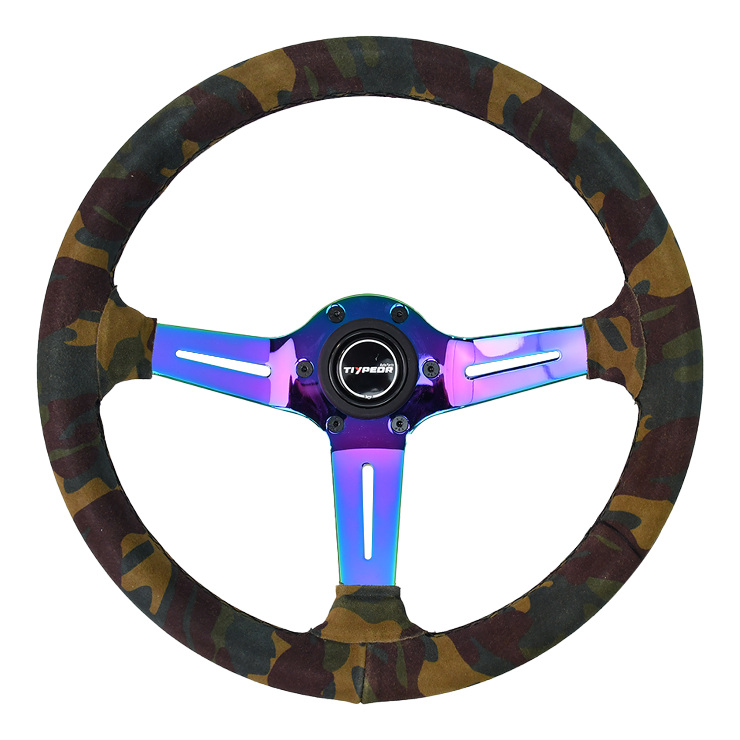 Volant TIYPEOR en suède camouflage Deep Dish 350mm