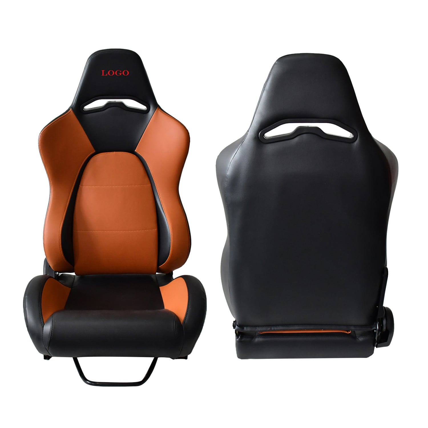 TIYPEOR Orange Color Réglable Siège de Course de Voiture Conception en Vente Chaude Double Simulateur de Sport Siège