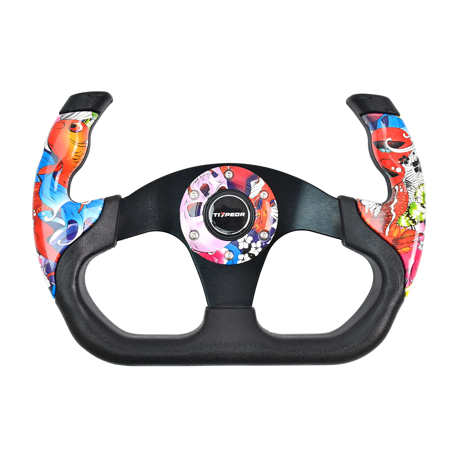 Volant de simulation de course TIYPEOR 330 mm en forme D pour jeu vidéo