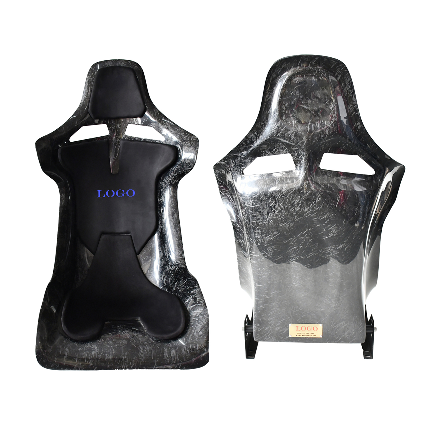 TIYPEOR Véineux Siège Bucket Noir Cuir Suede Jeu Course