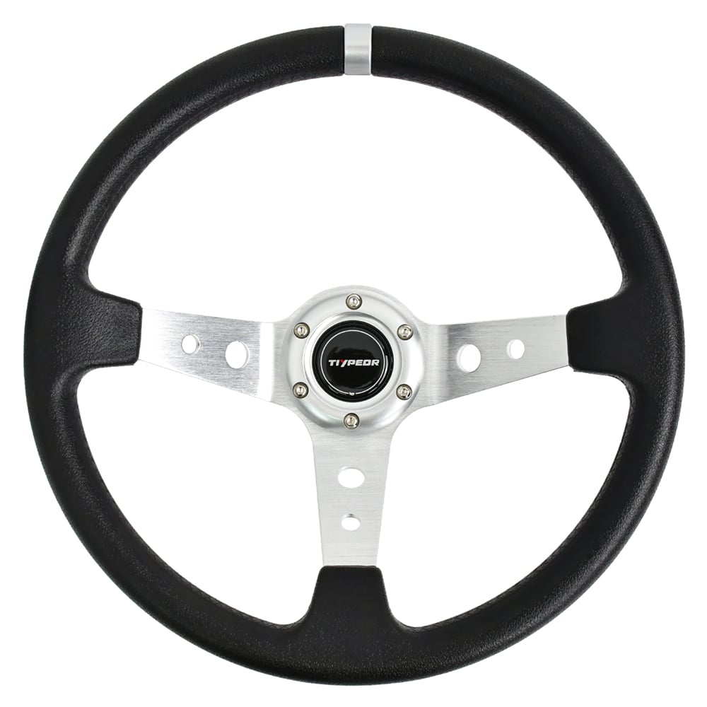 Volant de course modifié TIYPEOR, diamètre 350 mm (14 pouces), couleur argent (réf. 436-05)