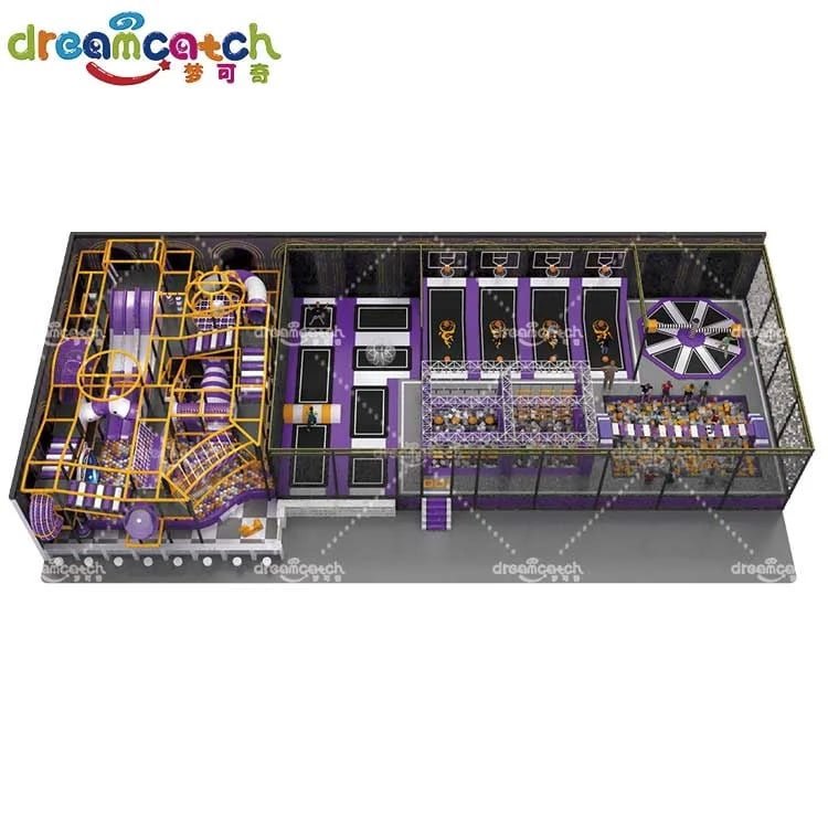 Dream Catch | Trampoline Park - Indoor Adventure Park Setup - Commercial Playground Equipment