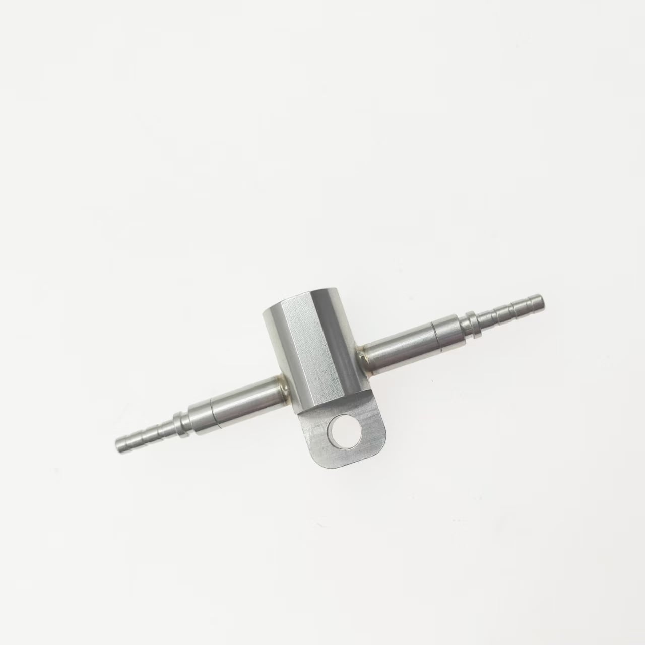 End fixed stainless steel tee