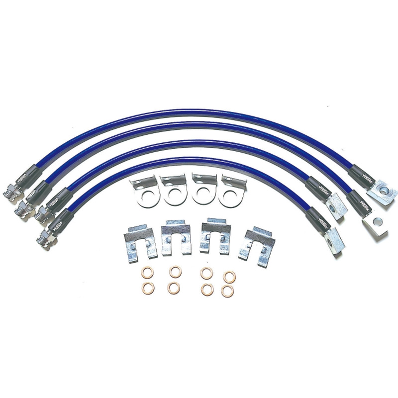 Teflon brake hose assembly--stainless steel wire braided hose