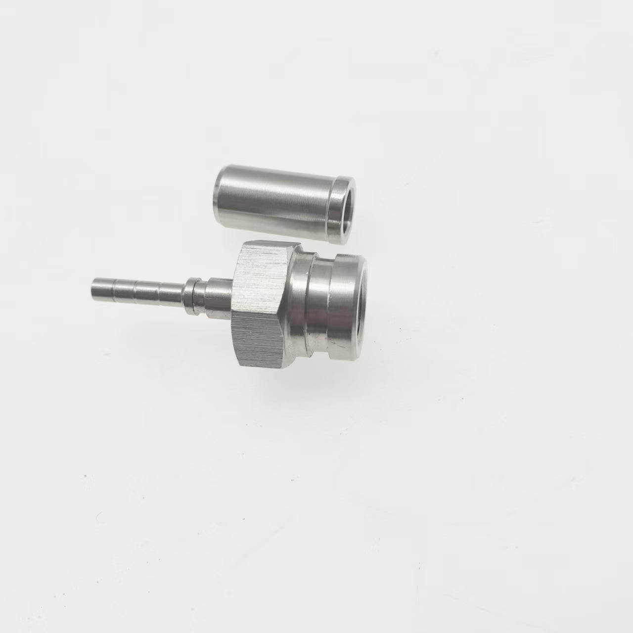 Stainless steel nut two-piece set 1
