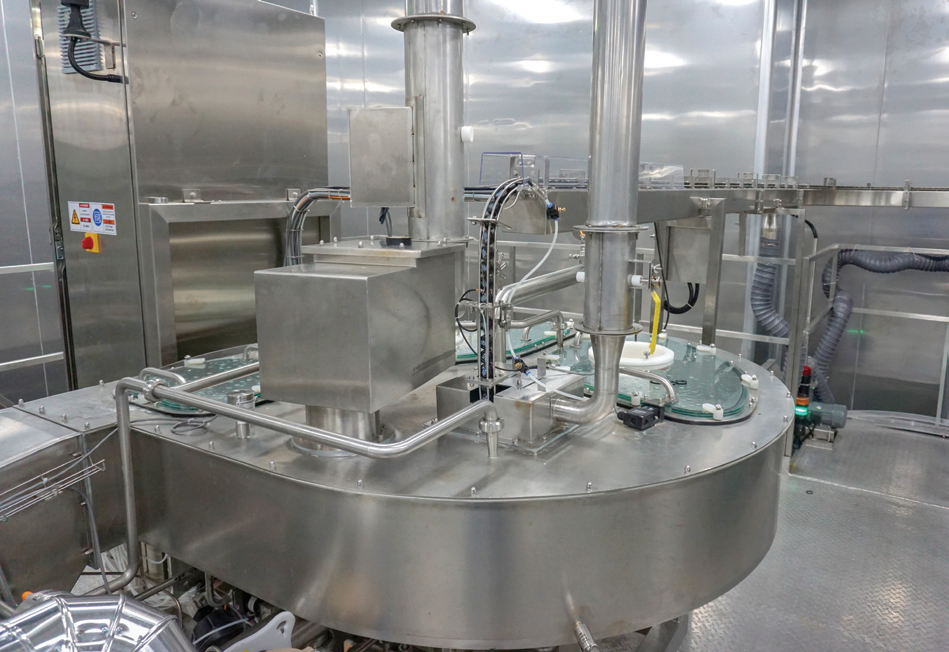 Cap disinfection system