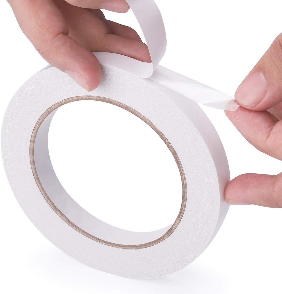 Thin Double Sided Tissue Tape - Hand-Tearable Permanent Adhesive for Scrapbooking & Crafting