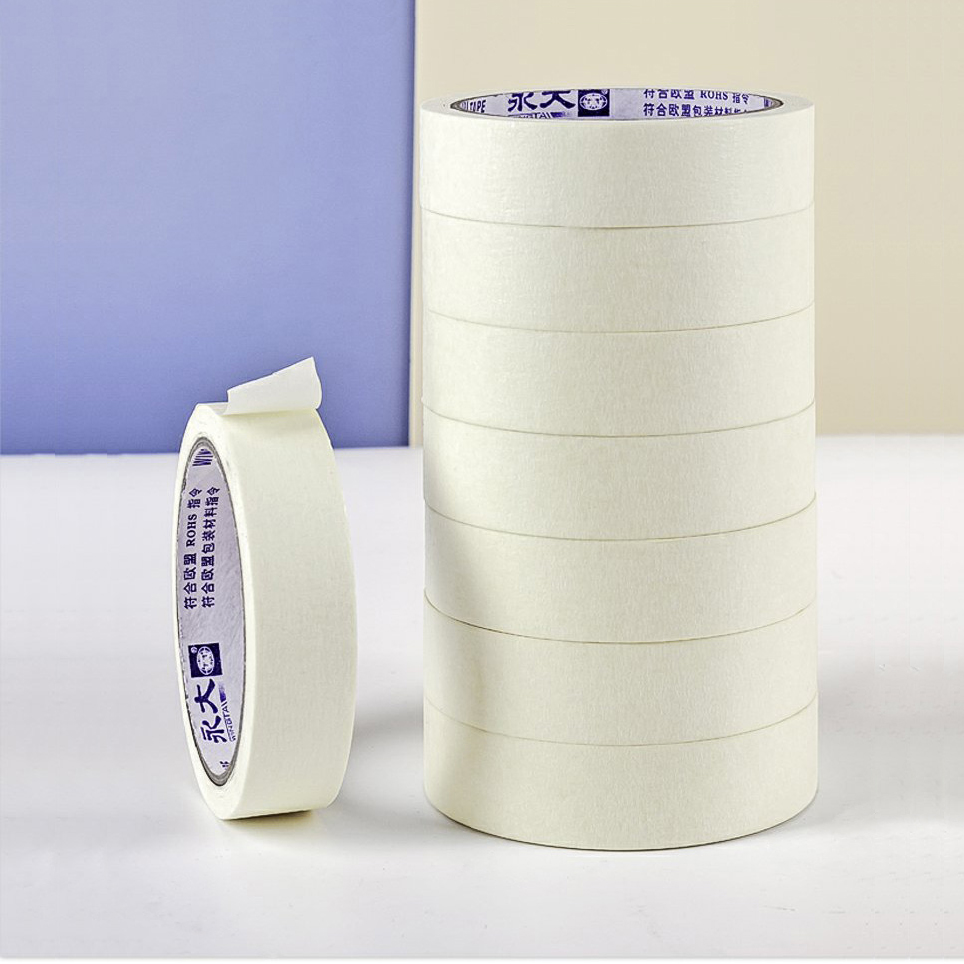 General Purpose Masking Tape - Writable Crepe Paper Adhesive for Painting, Crafting & Labeling