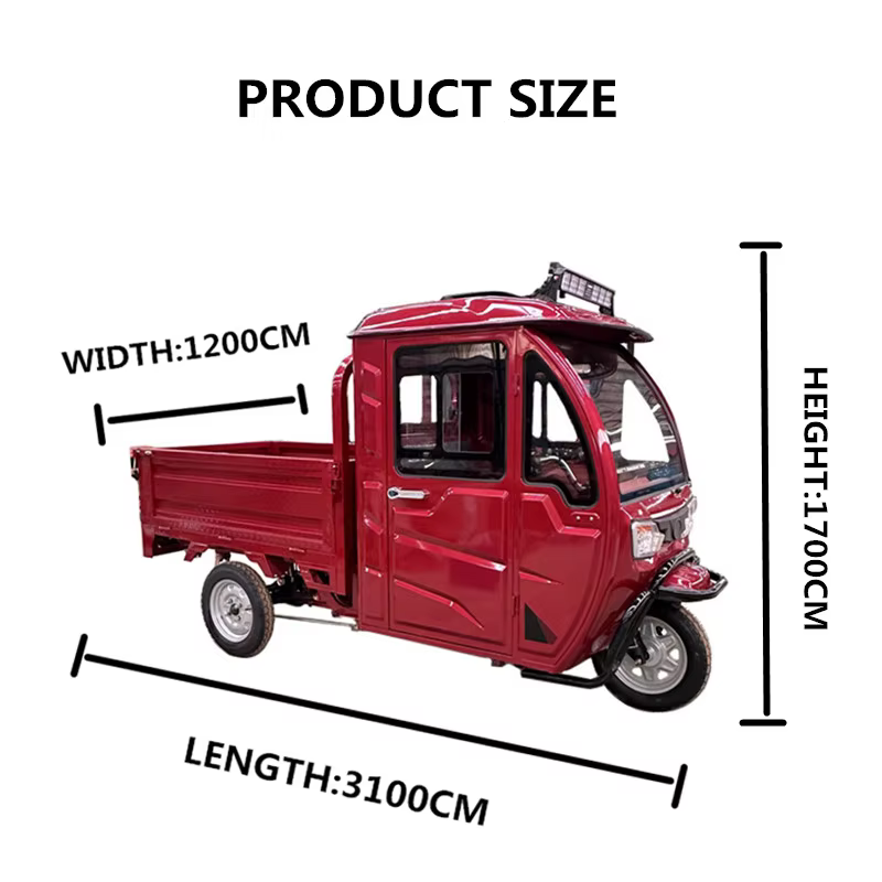 cargo electric tricycle mini dumper electric dump truck for adult material transport passenger-9
