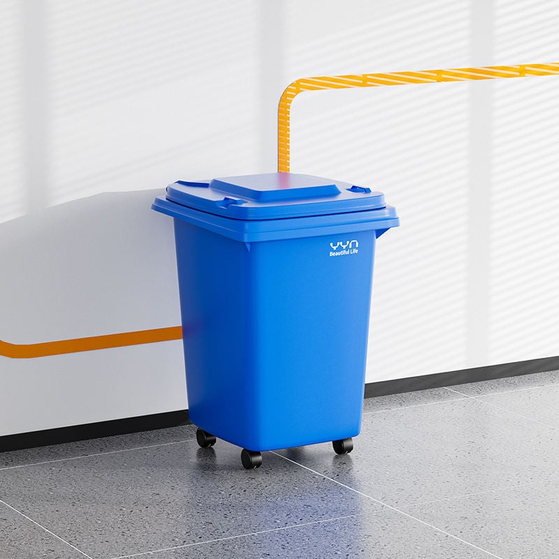 outdoor trash bins