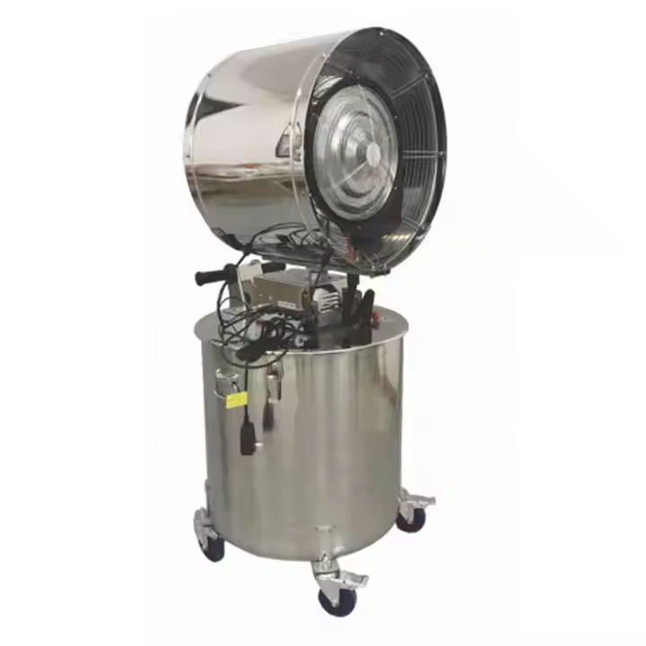 Centrifugal Atomizing Humidifier Hand Push Sprayer Cooling Dust Spray Disinfection and Purification SS for Industrial Greenhouse 
