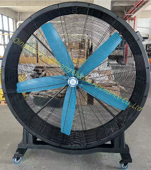 Large Air Volume Commercial Movable Ventilation Fan 1m 1.5m 2m Size Gym Floor Warehouse Fan