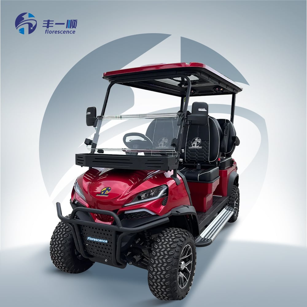 High Quality Golf Buggy Electric  6 Seat Electric Golf Cart New Electric Cars 2023 Tourist with Lithium Battery and Windshield