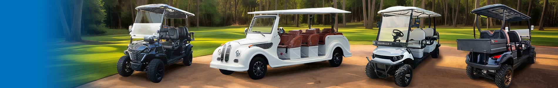 product luxury custom utility hunting off road 72v lithium 4 wheel golf cart 4 seater street legal with windshield-0