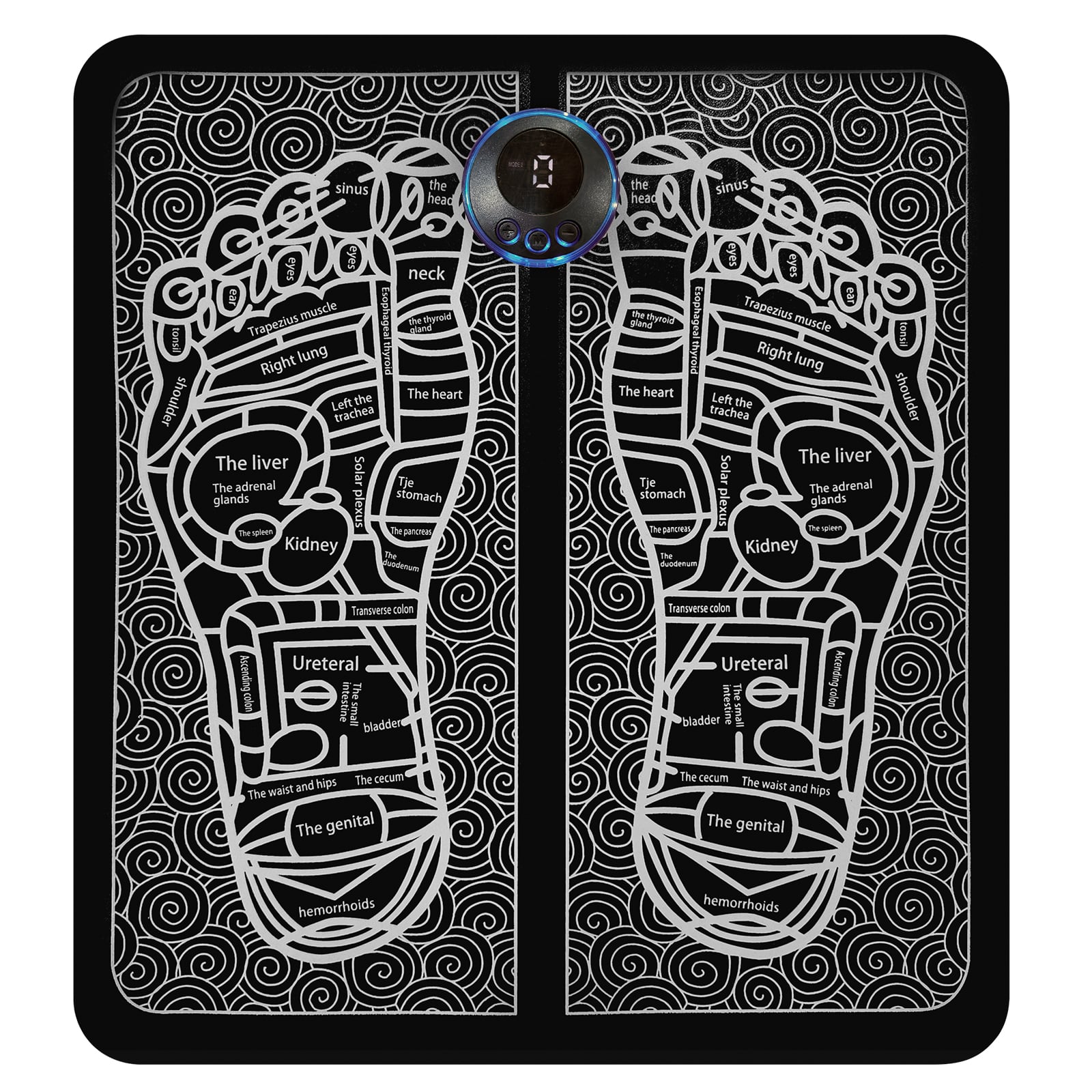 EMS Foot Stimulator Mat with Remote Controller for Blood Flow Improvement and Muscle Relaxation