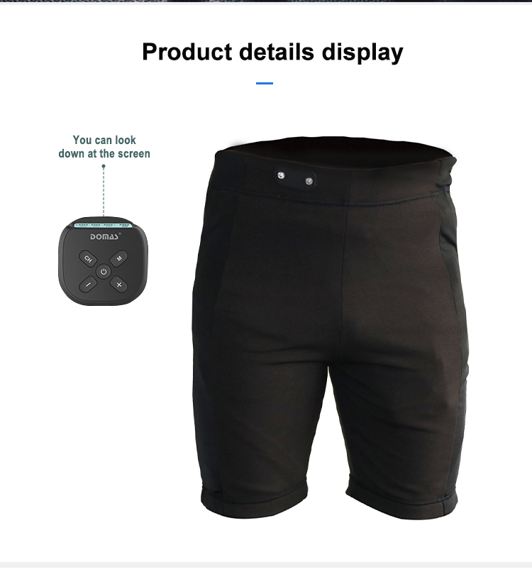 SUNMAS Wireless Heated TENS Patch Massager with Remote Control, 6 Modes and 3 Heat Levels