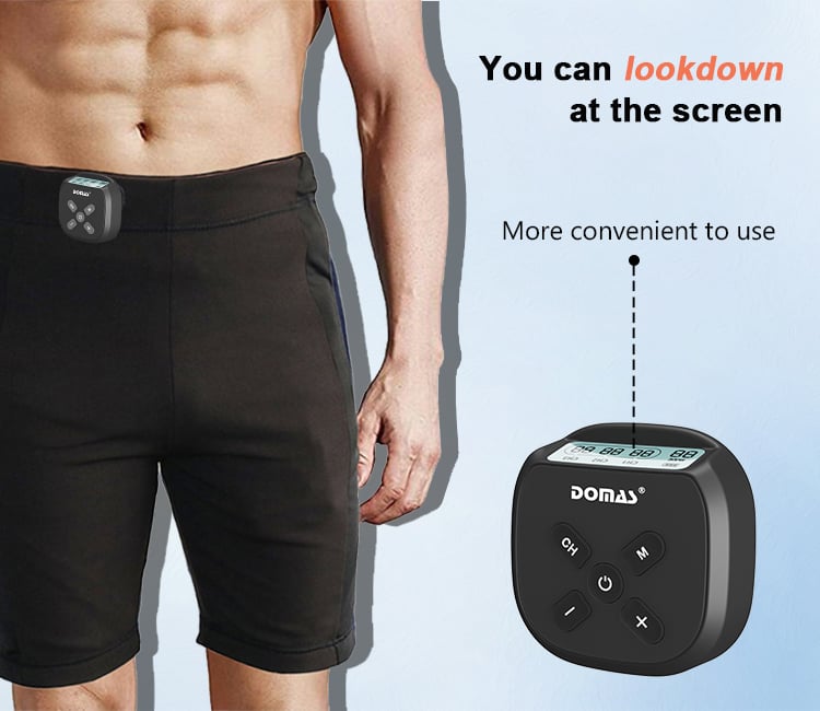 SUNMAS Wireless Heated TENS Patch Massager with Remote Control, 6 Modes and 3 Heat Levels