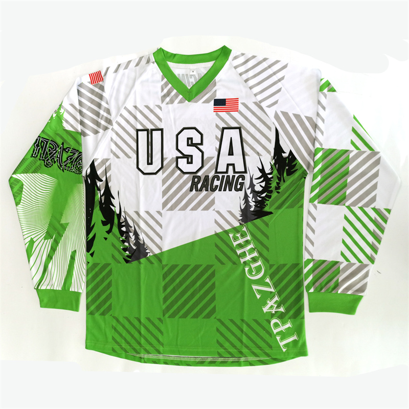 100% Polyester Wholesale Sublimation Unisex Mesh Custom Motocross Jersey