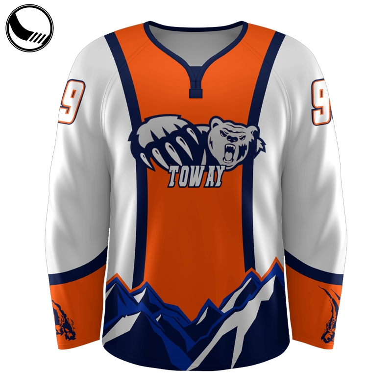 Youth Black Hockey Jersey Fashion