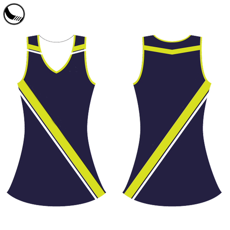 Black and Green Plus Size Cheap Netball Dress