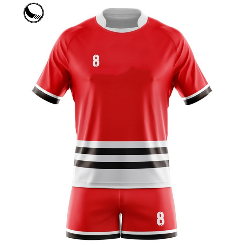 Sublimation Short Sleeve Custom Rugby Shirt