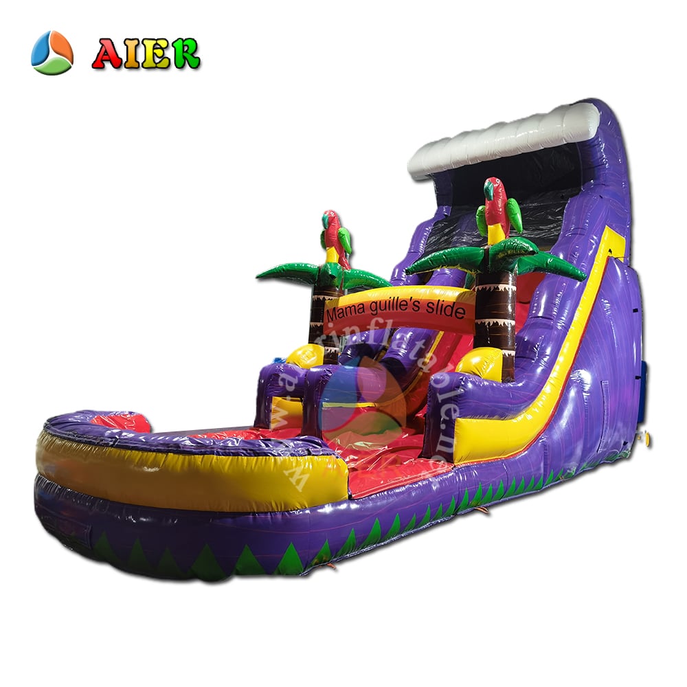 L431 Popular Buzz Woody Toy Story Inflatable Water Slide With Splash Pool For Backyard Summer