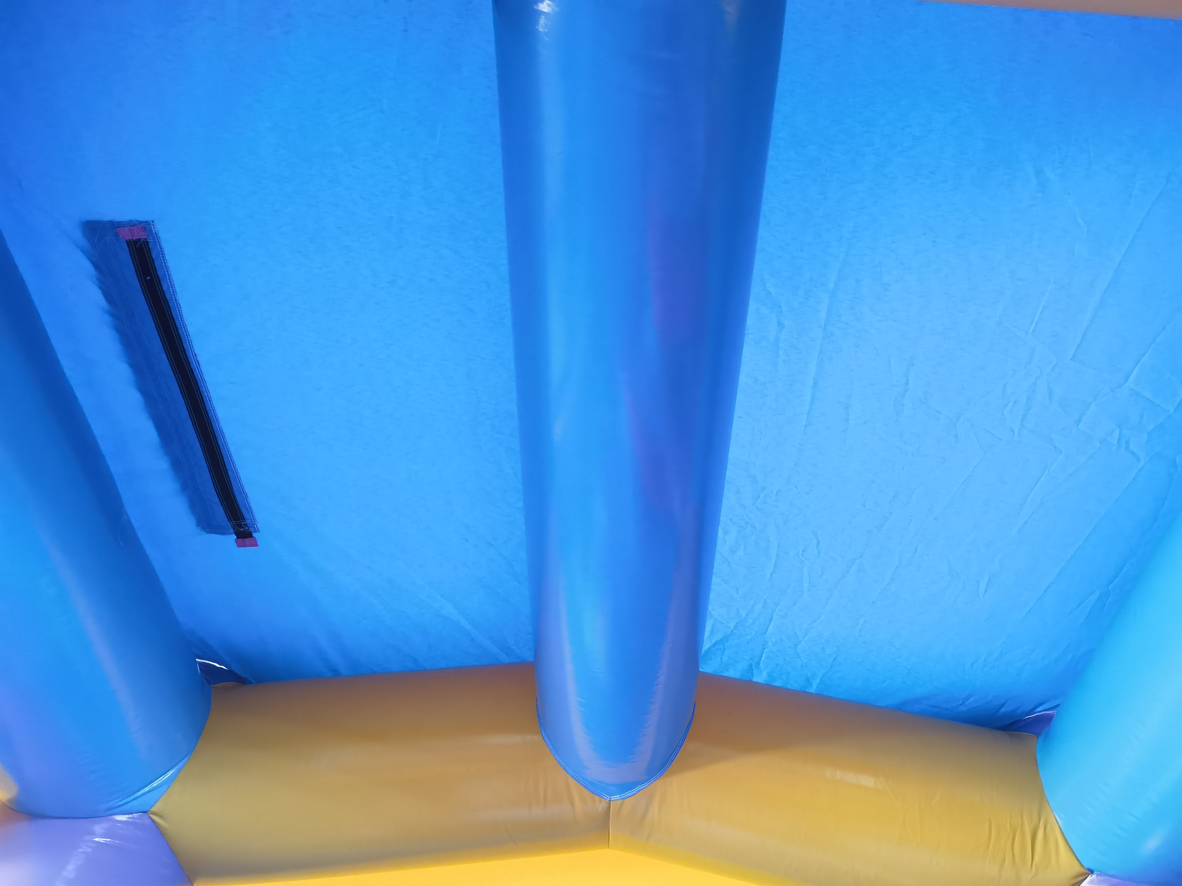 Colorful Dry-Wet Combo Inflatable Bounce House with Slide & Pool for Backyard Summer Play