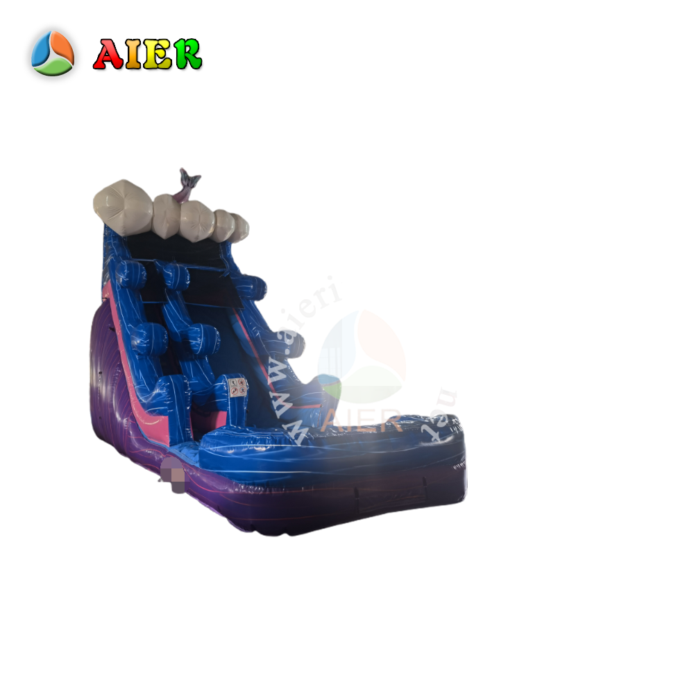 L470 Ocean Style Mermaid Inflatable Water Slide for Backyard
